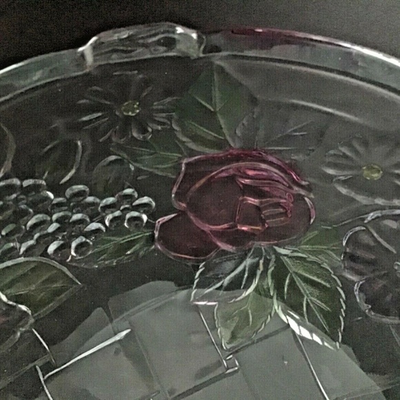 Vintage SOGA Glass Napoli Paste / Flower 9” Fruit - Picture 2 of 2